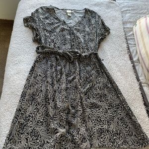H&M flutter belted dress.